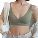 Sutiã feminino com design liso sem almofadas em elastano e poliamida leve e elástica para uso diário 7