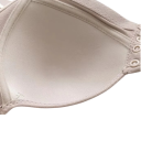 Sutiã feminino com fecho frontal e alças ajustáveis em poliéster e nylon, corte firme para uso diário e suporte 8