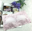 Sutiã feminino de renda sem alças, corte bandeau com rede, algodão, nylon e renda, tamanho universal para contorno de 84 a 90 cm 4
