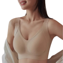 Sutiã feminino sem aros com copas moldadas em elastano e poliamida confortável para uso diário 1