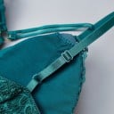 Sutien bralette pentru femei cu corset din dantelă prelungit Șnururi decorative în mijlocul pieptului Bretele ajustabile Bumbac 9