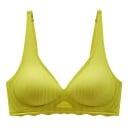 Sutien fără armătură pentru femei cu cupe modelate din elastan și nylon, construcție netedă, confortabilă, potrivită pentru purtare 2