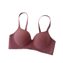 Sutien pentru femei cu bretele subțiri, design cu dungi, material din poliester și acetat, elastic, confortabil pentru purtare zilnică 5