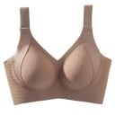 Sutien pentru femei cu cupe modelate fără arcuri din nylon confortabil pentru purtare zilnică construcție netedă design discret 1