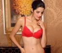 Sutien pentru femei cu dantelă pentru mărirea optică a decolteului Cupe modelate Ornament cu perlă Bretele ajustabile Căptușeală 4