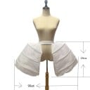 Svadobná spodnica s objemom vzadu 3 obruče Výška 48 cm Šírka rozšírenia 90 cm Otvorená spodnica pod svadobné a plesové šaty 4