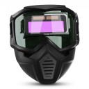 Svářečská maska s automatickým ztmavováním Nárazuvzdorný obličejový štít Rozměr 18 x 18 cm Materiál PP Černá Na svařování i broušení 1