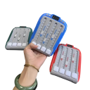 Svetelná elektronická hudobná rytmická logická hra 15 x 11 x 3 cm 6 úrovní obtiažnosti 3 rýchlosti 4 hlasitosti ABS, batérie AAA*3 1