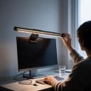 Světelná LED lišta na monitor 30 cm Asymetrické světlo bez odlesků 3 teploty barev Plynulé stmívání USB Černá Na práci i hraní 2