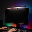 Světelná LED lišta na monitor 40 cm RGB podsvícení 3 teploty barev Stmívání Magnetický držák Napájení USB Černá Na hraní 5