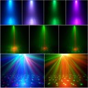 Světelný efekt LED s dálkovým ovládáním 30 W 38 x 9 x 5 cm UV stroboskop a LED koule plastová skořepina černý na párty a disco 4