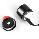 Světla do konců řídítek 2 ks LED výstražné světlo na kolo 5 režimů Nabíjení USB-C Baterie 80 mAh Hliník a PC Černá Pro řídítka 15–23 mm 6