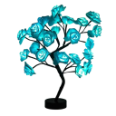 Světlo ve tvaru keře s růžemi 24 LED teplé bílé světlo USB napájení Roztomilá dekorace moderní design 2