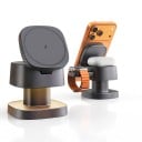 Svietiaci magnetický bezdrôtový nabíjací stojan pre iPhone Apple Watch a AirPods s lampičkou a vysúvacou nabíjačkou hodiniek pre MagSafe 7