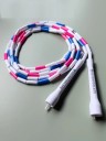 Švihadlo 115 g s tvrdými barevnými dílky a 3 mm nylonovým jádrem 2,9 m Pomůcka na skákání pro kondiční trénink a rychlé přeskoky 2