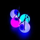Svítící LED míček měnící barvy průměr 8 cm napájení CR1620 tlačítkový spínač houpací míček na cvičení tanec a zábavu pro děti i dospělé 3