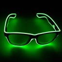 Svítící párty brýle Blikající LED s EL drátem 15,3 x 5 x 14,3 cm PC rám Tři světelné režimy Napájení 2 AA baterie Na párty festivaly i cosplay 2