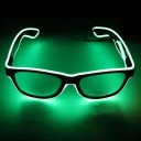 Svítící párty brýle Blikající LED s EL drátem 15,3 x 5 x 14,3 cm PC rám Tři světelné režimy Napájení 2 AA baterie Na párty festivaly i cosplay 8