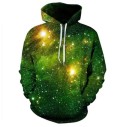 Sweat à capuche 3D pour homme - GALAXIE DE L'ESPACE 1