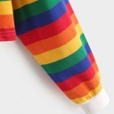 Sweat à capuche arc-en-ciel pour femmes 4