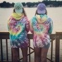Sweat à capuche arc-en-ciel pour femmes 2