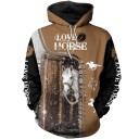 Sweat à capuche avec cheval A4501 10