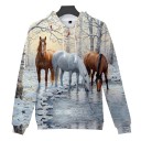 Sweat à capuche avec des animaux 1