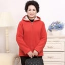 Sweat à capuche en polaire pour femme Doublure en peluche chaude dans le corps et la capuche Deux poches avant Pour les jours froids 6