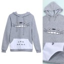 Sweat à capuche gris pour femmes 3