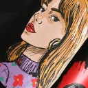Sweat à capuche pour femme avec impression B2 5