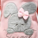 Sweat à capuche pour fille avec un lapin 3
