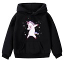 Sweat à capuche pour fille avec unicorn D