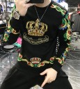 Sweat à capuche pour homme avec couronne 4
