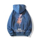 Sweat à capuche pour homme avec impression F130 8