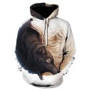 Sweat à capuche pour homme avec loup 8