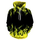 Sweat à capuche pour homme avec motif de feu 5