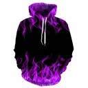 Sweat à capuche pour homme avec motif de feu 6