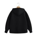 Sweat à capuche zippé pour femmes avec poches Sweat uni en polyester doux Haut décontracté confortable disponible en différentes 15