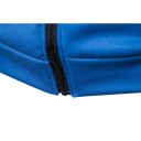 Sweat à capuche zippé pour homme avec poches Sweat de sport uni avec un motif de petits points sur les épaules Matériau en polyester 17