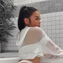 Sweat court en maille pour femmes Top crop transparent à manches longues Coupe ample Cordon de serrage Polyester avec élasthanne 5