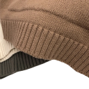 Sweat en tricot pour enfants avec capuche et poches en coton et polyester Pull vintage uni à manches longues pour garçons et filles 5