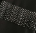 Sweat-shirt noir pour femmes avec des strass 4