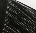 Sweat-shirt noir pour femmes avec des strass 5