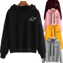 Sweat-shirt pour femmes avec impression de planète 1