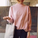 Sweat-shirt uni pour femmes 2