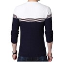 Sweater bicolor para homem F189 1