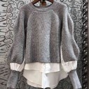 Sweater combinado feminino G377 4