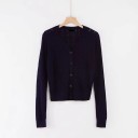 Sweater curto de malha para senhora G223 3