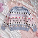 Sweater de malha feminino A2179 3