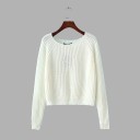 Sweater de malha feminino B42 1